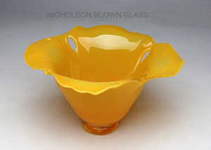 California Poppy Nicholson Blown Glass
