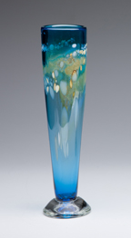 aqua bud vase